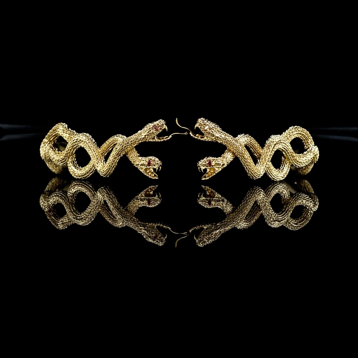 Composition I — Organic, Open Structure, Yellow Gold, Polished