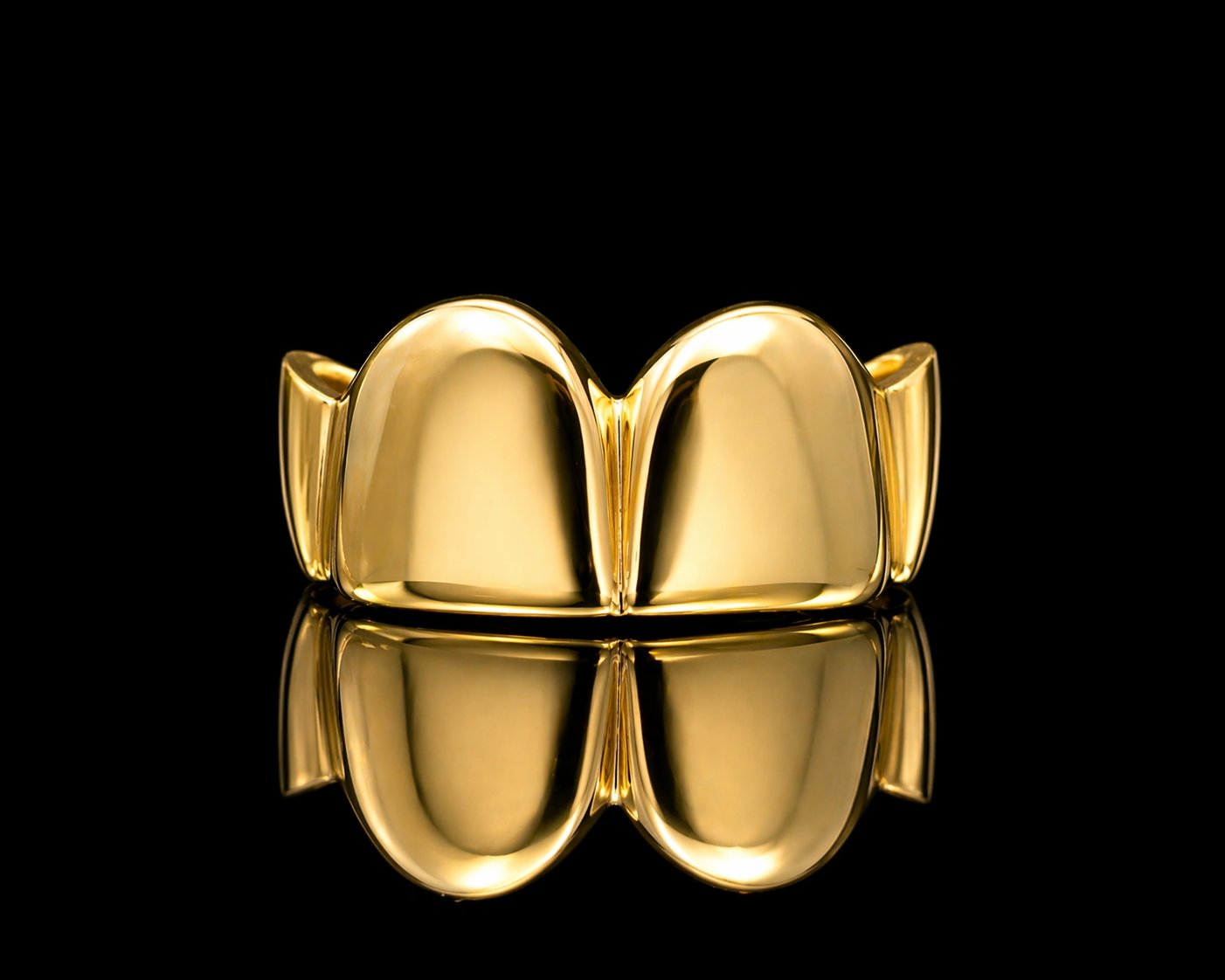 Yellow gold dental jewel — Atelier Fabbro